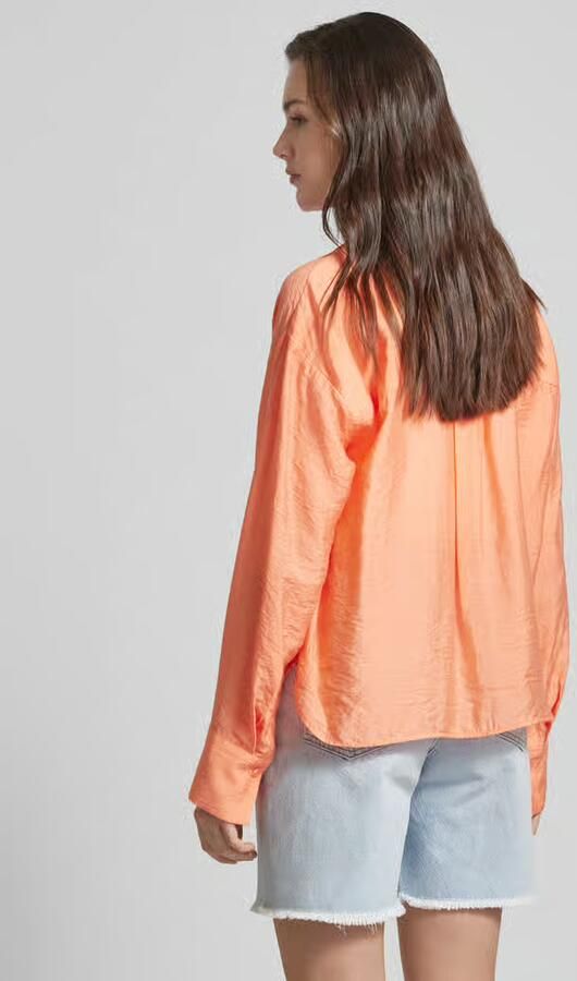 Opus Blouse met paspelzakken op de borst model 'Fastelle'