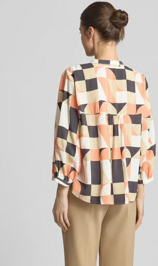 Opus Blouse met lange mouwen en Falinde-detail Multicolor Dames - Foto 5