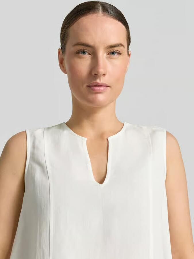 Opus Blousetop van mix van viscose en linnen model 'Fazil'