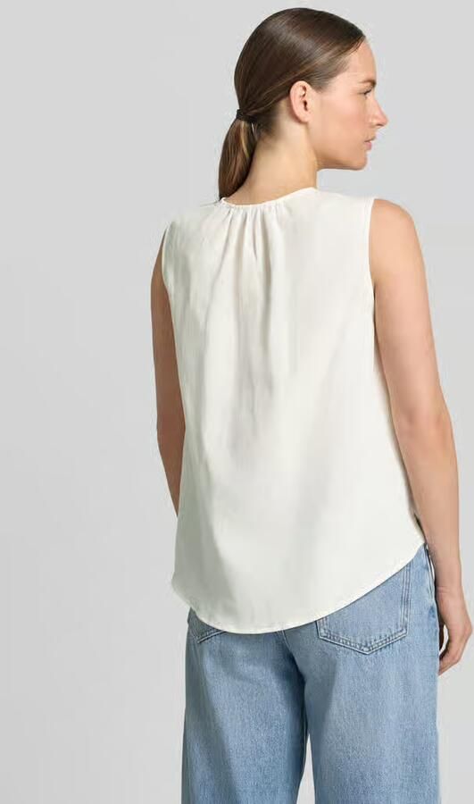 Opus Blousetop van mix van viscose en linnen model 'Fazil' - Foto 3