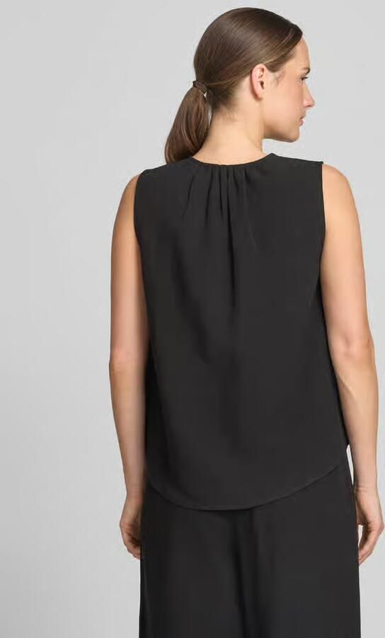 Opus Blousetop van mix van viscose en linnen model 'Fazil'