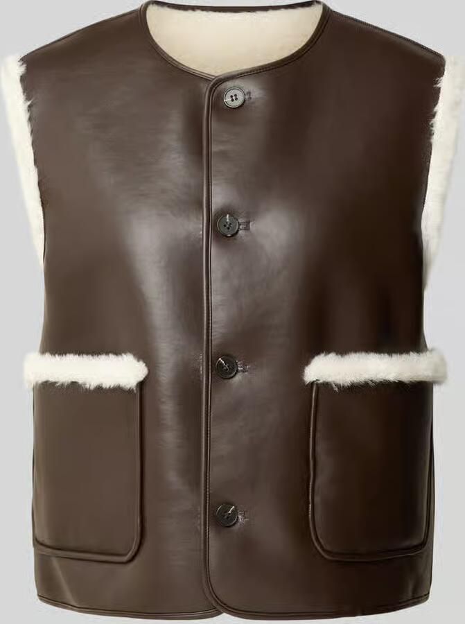 Opus Bodywarmer met bont model 'Washearly'