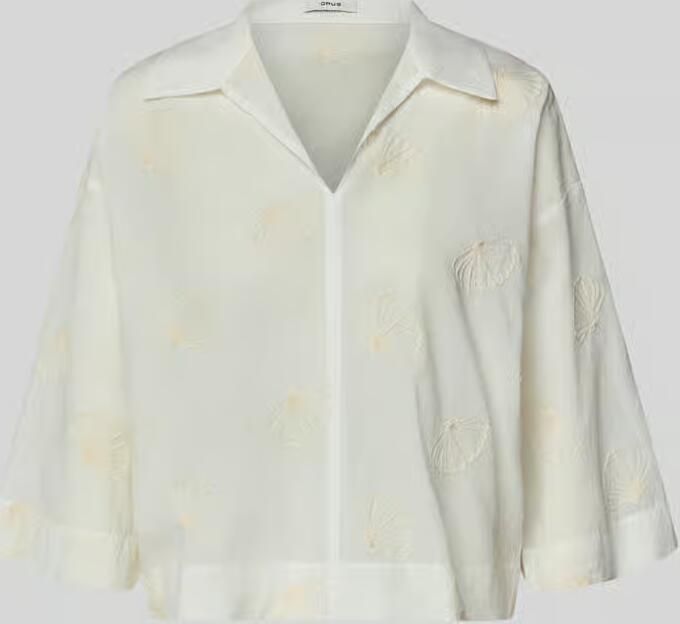 Opus boxy fit blouse met stitchings model 'Famoni' - Foto 2