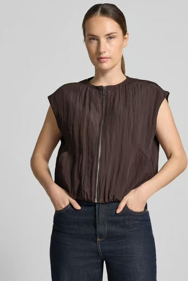 Opus boxy fit bodywarmer van viscosemix model 'Werina' - Foto 3