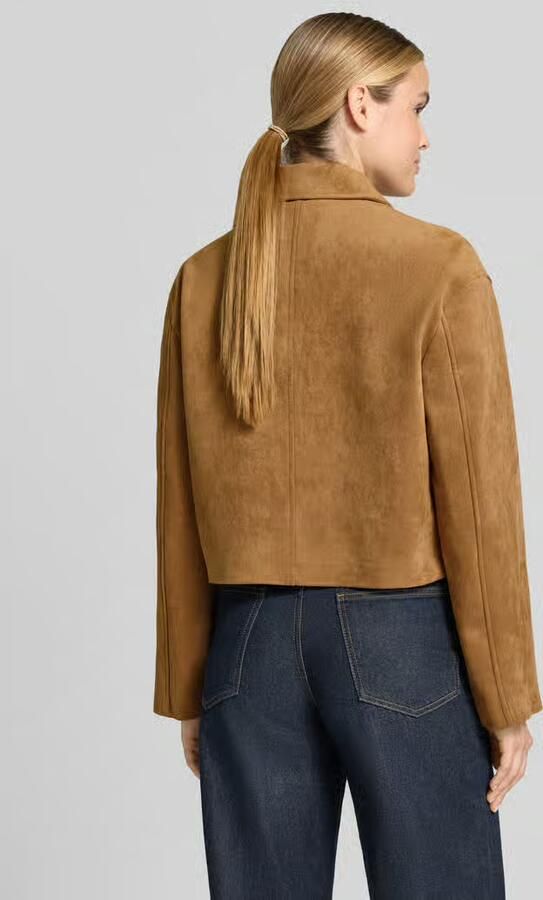 Opus boxy fit jack met platte kraag model 'Henso' - Foto 3