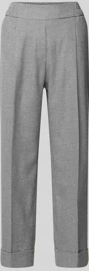 Opus Broek met omslag en persplooien model 'Maikito Pepita'