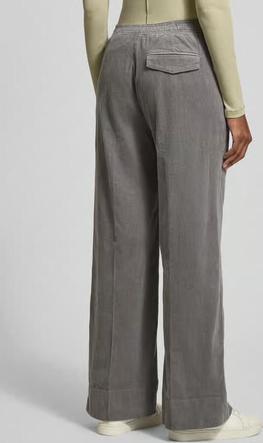 Opus Corduroy broek met achterzak model 'Mileni cargo'
