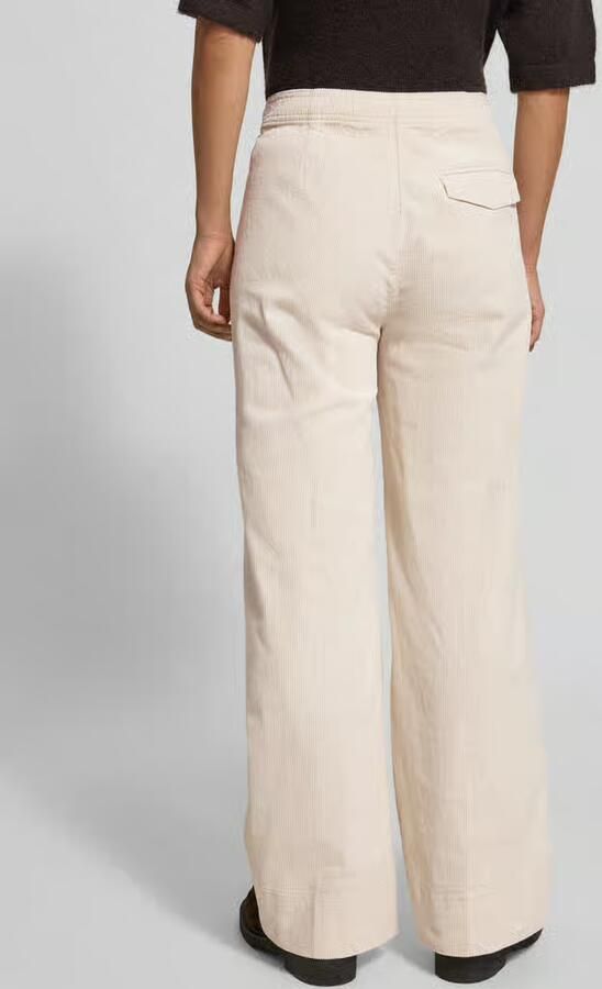 Opus Corduroy broek met achterzak model 'Mileni cargo'