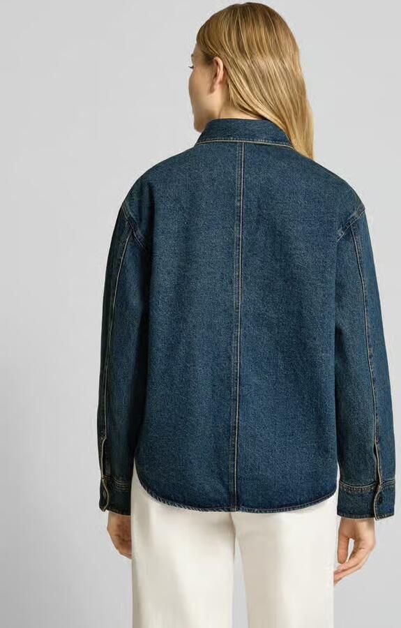 Opus Denim shirt in model met gebruikte look 'Jaspa'