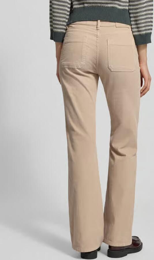 Opus Flared fit corduroy broek in ribcordlook model 'Ebbi'