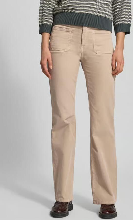 Opus Flared fit corduroy broek in ribcordlook model 'Ebbi' - Foto 2
