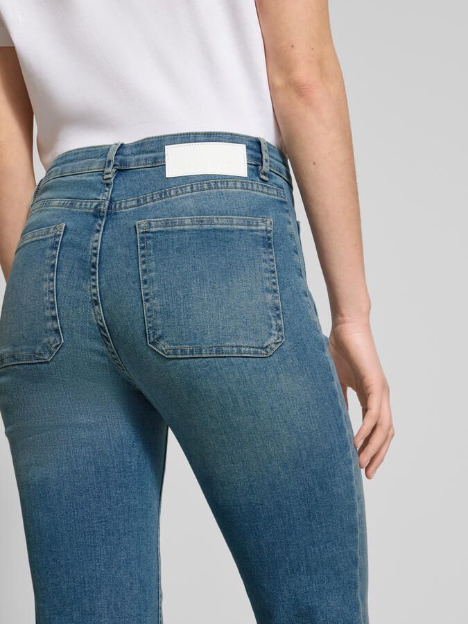 Opus Flared jeans met knoopsluiting