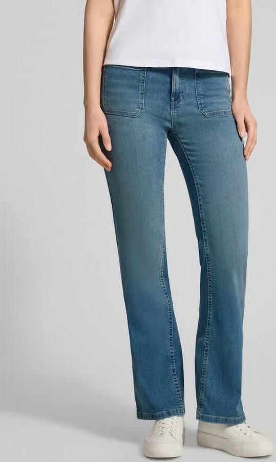 Opus Flared jeans met knoopsluiting - Foto 3
