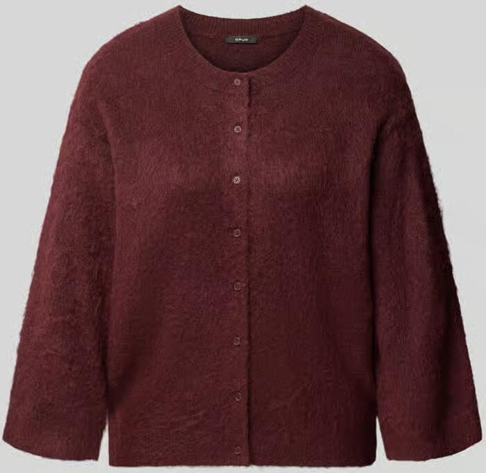 Opus Gebreid jack van mix van wol en mohair model 'Disille'
