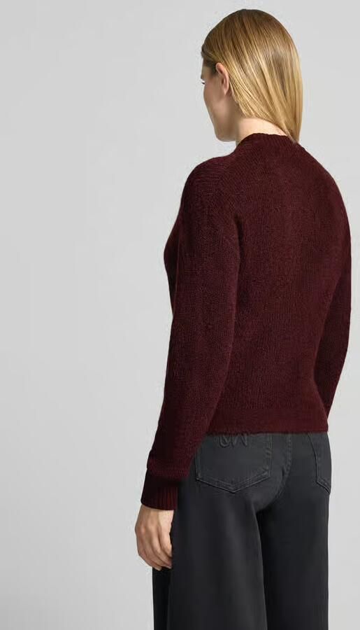Opus Regular fit gebreid jack met mohair- en met wol model 'Dobka' - Foto 3