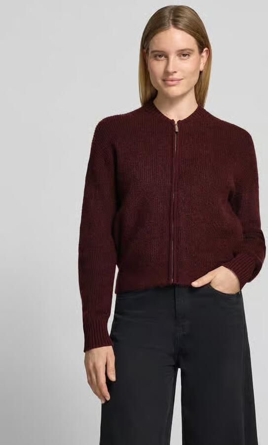 Opus Regular fit gebreid jack met mohair- en met wol model 'Dobka' - Foto 2