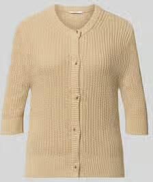 Opus Gebreid shirt met 1 2-mouwen model 'Donousa'