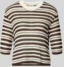 Opus Gebreid shirt met 3 4-mouw model 'Punny'