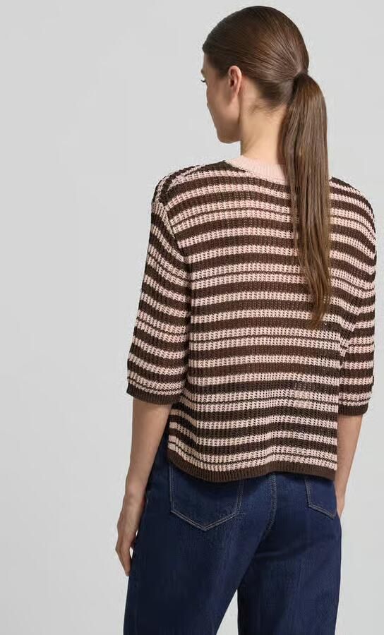 Opus Gebreid shirt met 3 4-mouw model 'Punny' - Foto 3