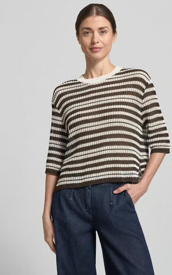 Opus Gebreid shirt met 3 4-mouw model 'Punny' - Foto 2