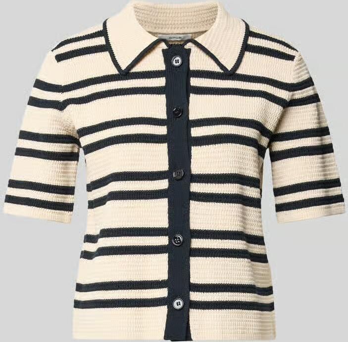 Opus Gebreid shirt met knoopsluiting model 'Dertiny' - Foto 2