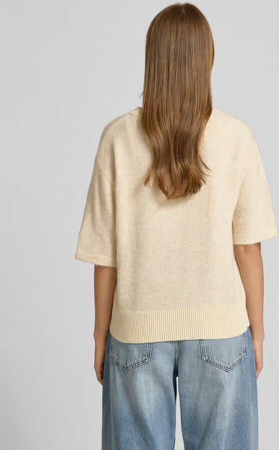 Opus Gebreid shirt met ronde hals model 'Pami'