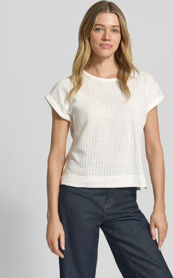 Opus Gebreid shirt met ronde hals model 'Sishell' - Foto 4