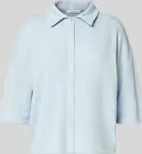 Opus Gebreid shirt van viscosemix met polokraag model 'Sitrica'
