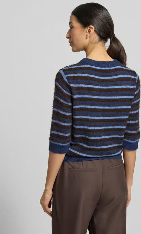 Opus Gebreide pullover met geribde boorden - Foto 3