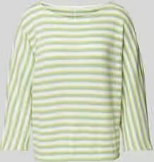 Opus Gebreide pullover met streepmotief model 'Guste'
