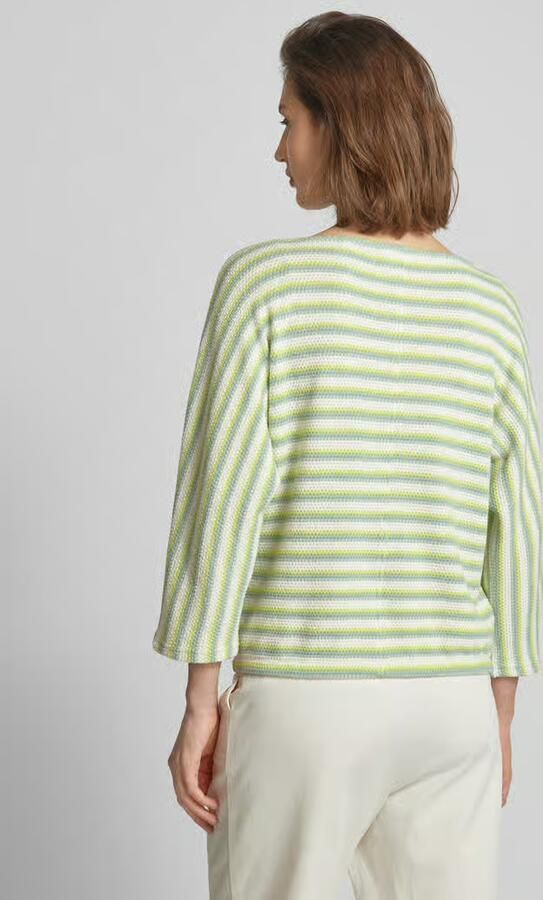 Opus Gebreide pullover met streepmotief model 'Guste' - Foto 2
