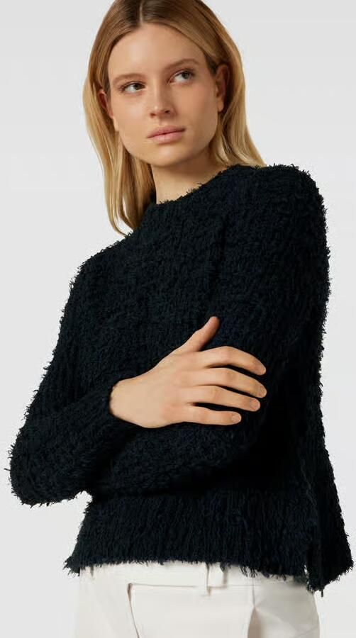 Opus Gebreide pullover met structuurmotief model 'Prizzy'