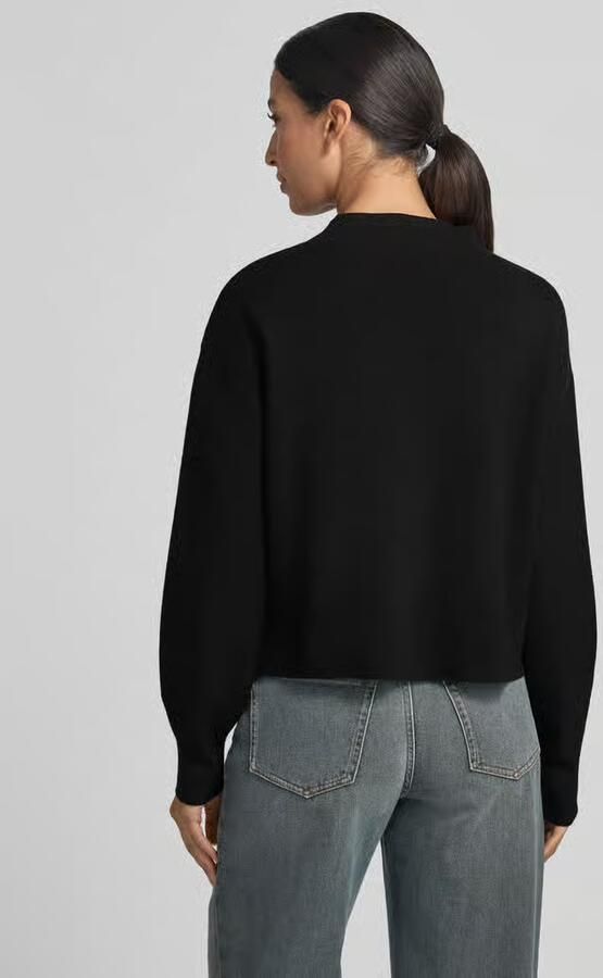 Opus Regular fit gebreide spencer model 'Punus' met mockneck - Foto 2