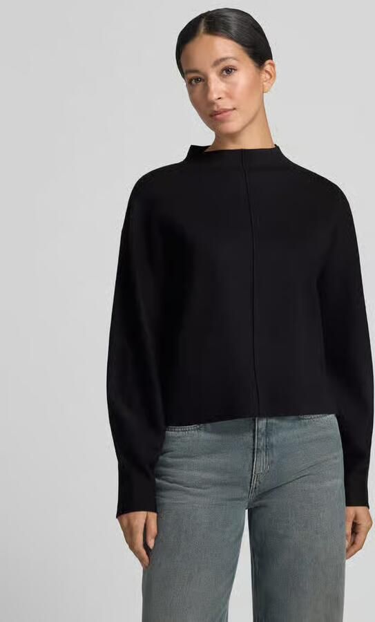 Opus Regular fit gebreide spencer model 'Punus' met mockneck - Foto 3