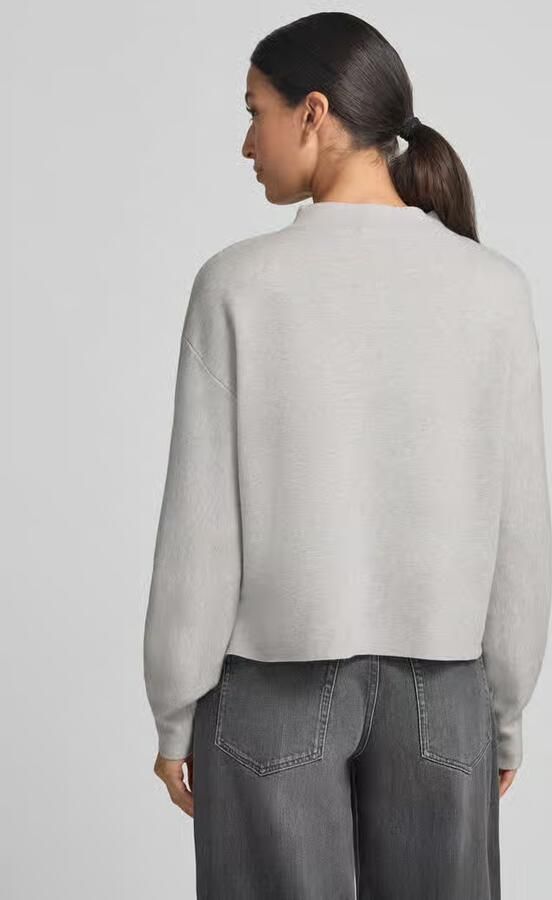 Opus Regular fit gebreide spencer model 'Punus' met mockneck - Foto 2