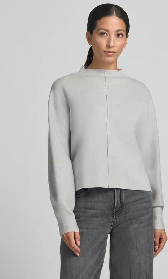 Opus Regular fit gebreide spencer model 'Punus' met mockneck - Foto 3
