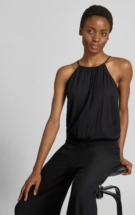 Opus Getailleerd jumpsuit van viscosemix model 'Mebo'