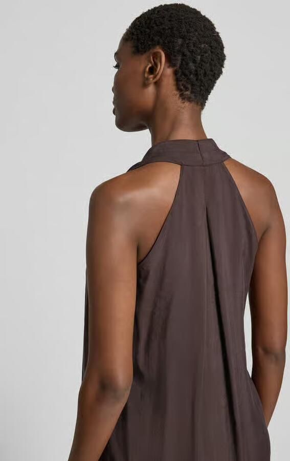 Opus halter midi-jurk met steekzakken model 'Wordelia'