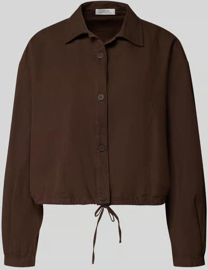 Opus Hemdjack van mix van katoen en linnen relaxed fit model 'Formente' - Foto 2
