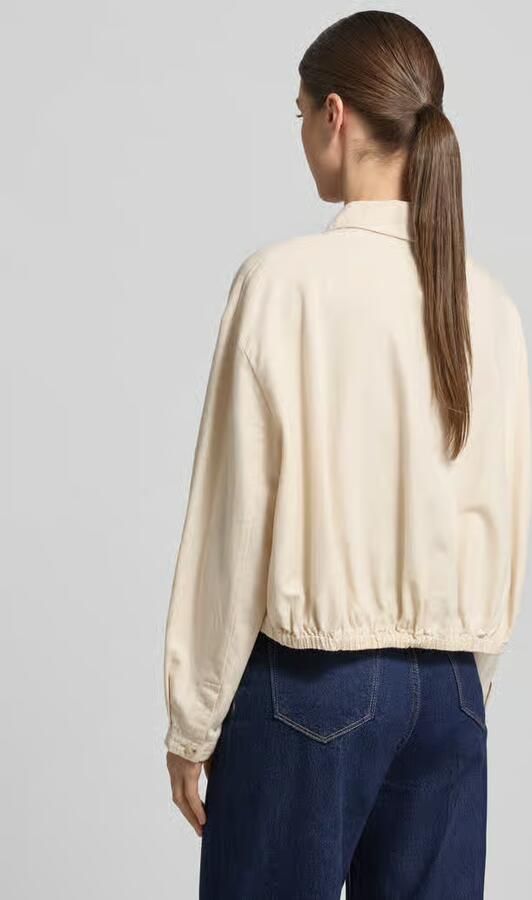 Opus Hemdjack van mix van katoen en linnen relaxed fit model 'Formente' - Foto 3