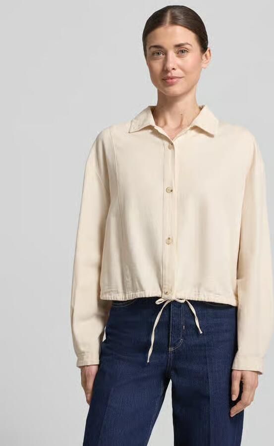 Opus Hemdjack van mix van katoen en linnen relaxed fit model 'Formente' - Foto 2