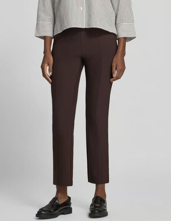 Opus Smalle broek met vouw Model 'Elvina night' - Foto 3