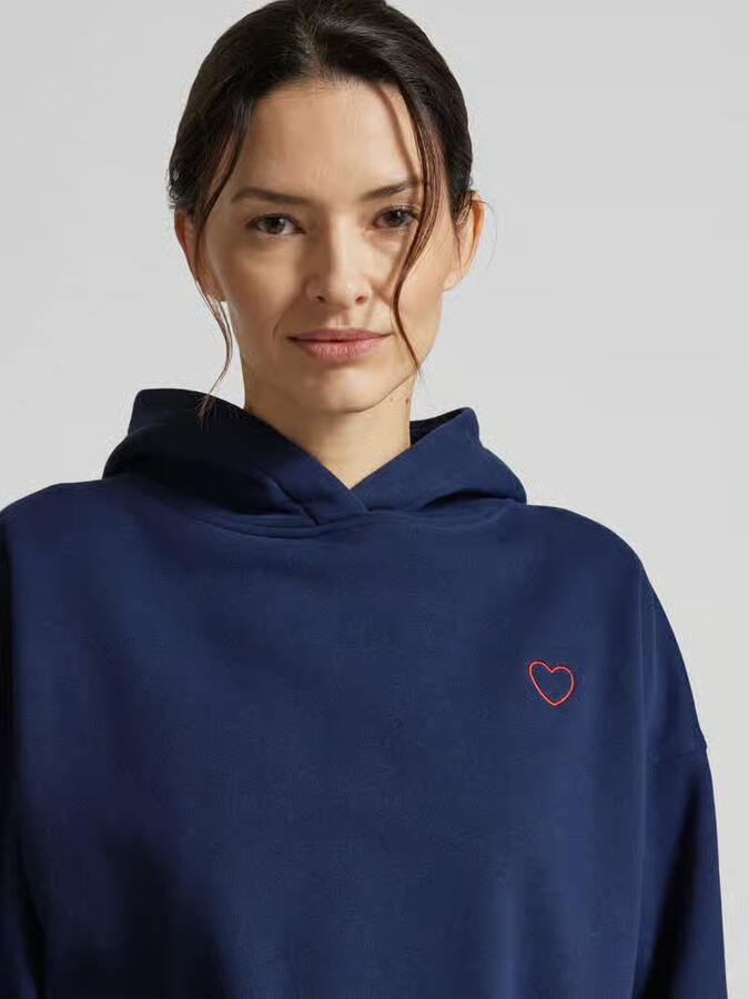 Opus Hoodie met stitching model 'Galentine'