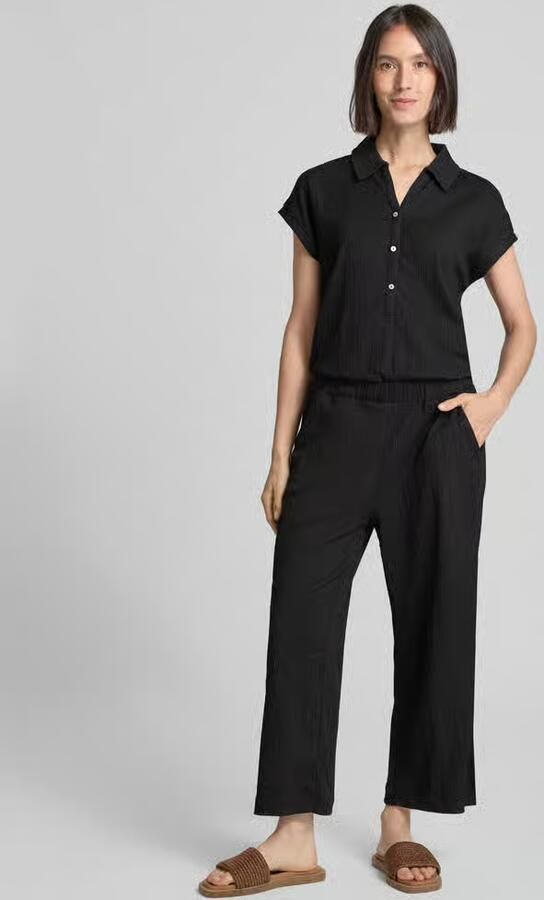 Opus Jumpsuit met structuurmotief model 'Melti polo' - Foto 2
