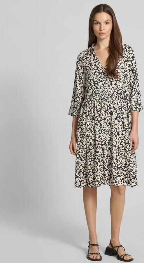 Opus Knielange jurk in laagjeslook model 'Walari' - Foto 2