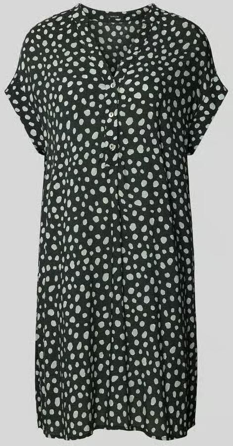 Opus Knielange jurk met all-over motief model 'Wularo dot' - Foto 2