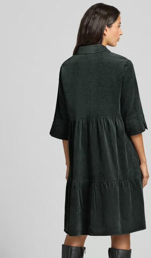 Opus Knielange jurk van corduroy model 'Wispa'