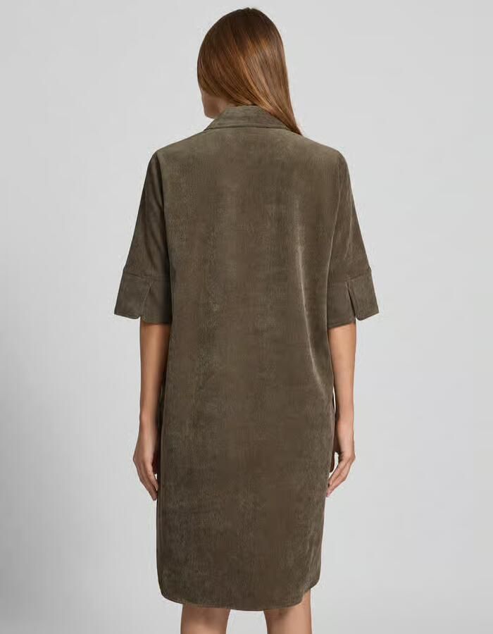Opus Knielange overhemdjurk met knoopsluiting model 'Winchesta'