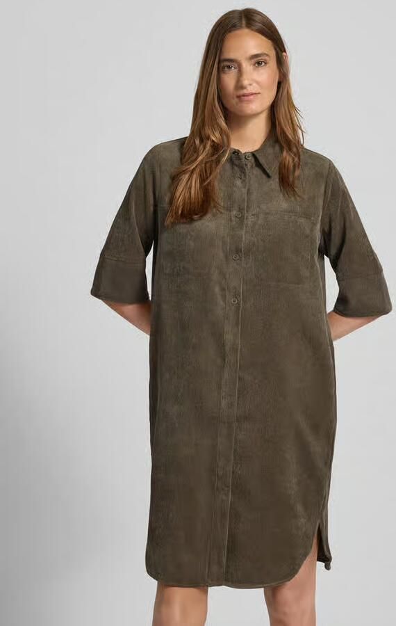 Opus Knielange overhemdjurk met knoopsluiting model 'Winchesta' - Foto 2