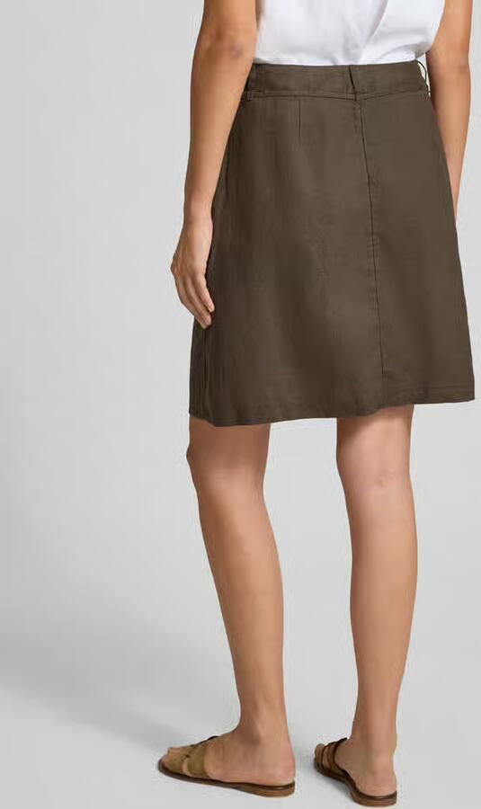 Opus Knielange rok van puur linnen model 'Rinea' - Foto 2